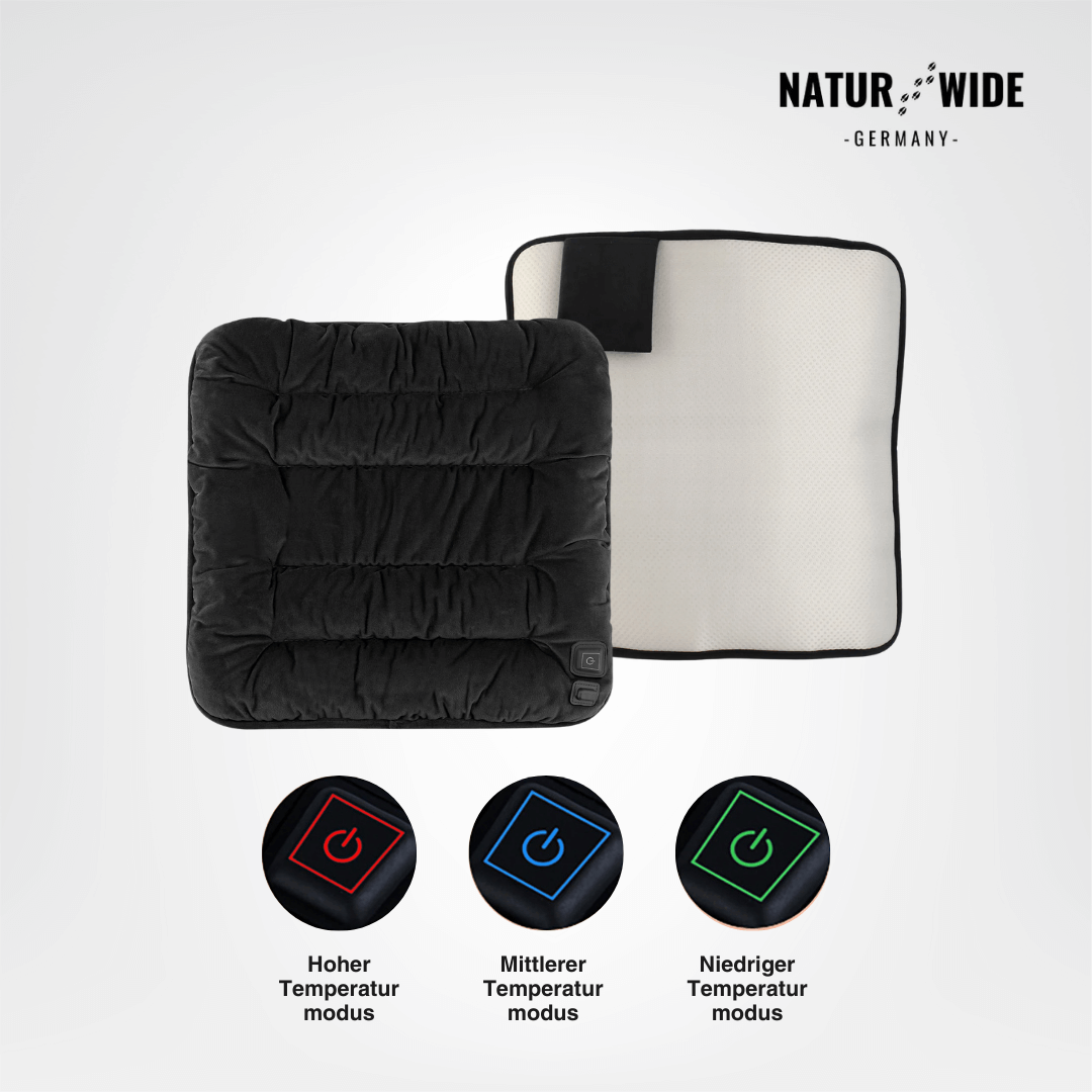 USB Beheiztes Sitzkissen 45cm – Heizmatte für Büro, Auto & Tier