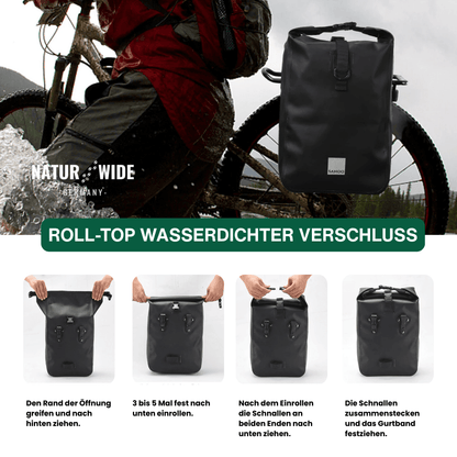 10L Wasserdichte Fahrrad-Gepäckträgertasche & Packtasche