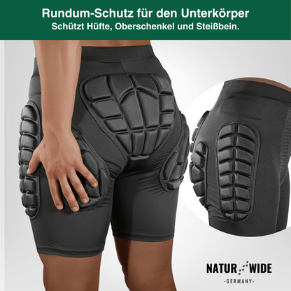 3D Polster-Shorts – Hüftschutz für Ski, Snowboard & Skate