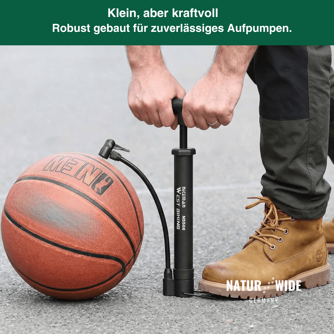 Manuelle Standfahrradpumpe & Aufblasgerät 5,5 bar