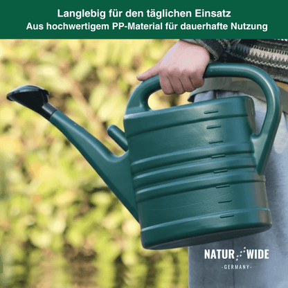 Garten-Gießkanne 5L mit Brausekopf & langem Ausguss