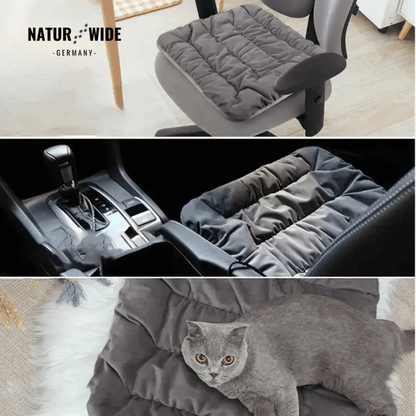 USB Beheiztes Sitzkissen 45cm – Heizmatte für Büro, Auto & Tier