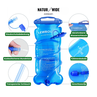 BPA-Freier Trinkblase Wasserreservoir (1,5L/2L/3L)