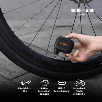 Mini Tragbare Wiederaufladbare Fahrradpumpe – 6,9 bar