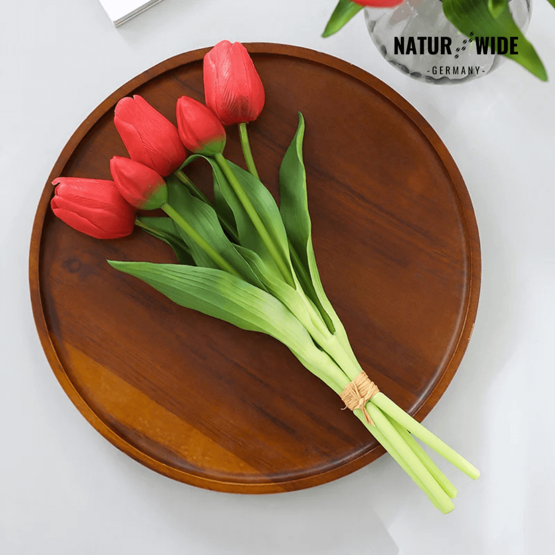 5er Bundle Künstliche Tulpen – Realistische Deko Blumen