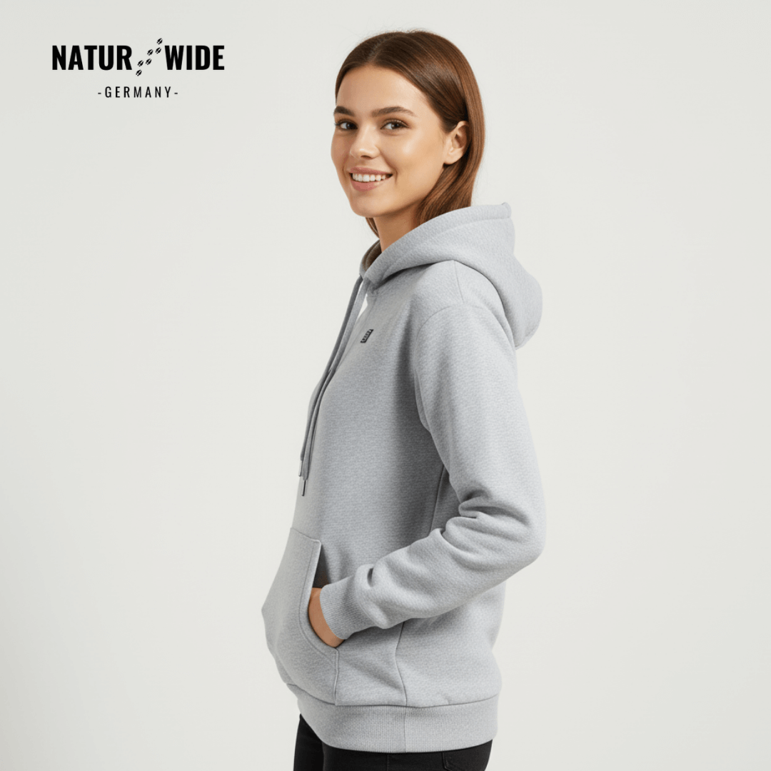 USB Beheizter Hoodie – Unisex Baumwoll-Hoodie mit Reißverschluss