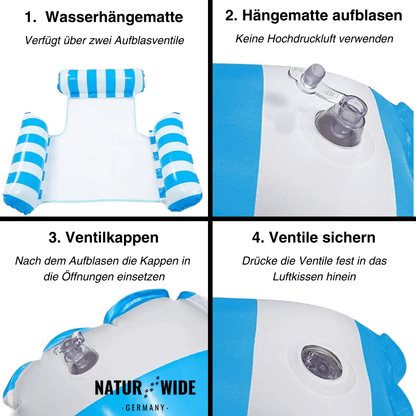 Schwimmende Wasserhängematte