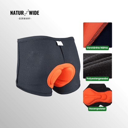 Herren 4D Gepolsterte Fahrrad-Unterhose