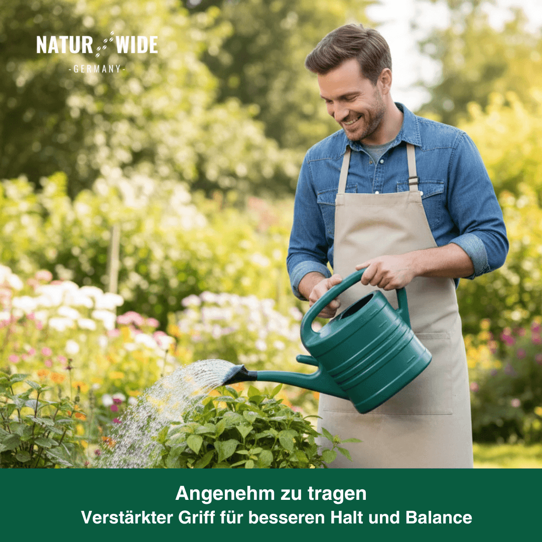 Garten-Gießkanne 5L mit Brausekopf & langem Ausguss