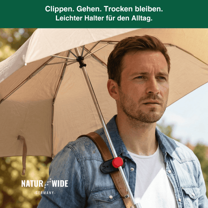 Freihändiger Rucksack-Regenschirmhalter Clip