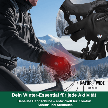 Beheizte Handschuhe (Powerbank-betrieben) –  Wasserdicht & Winddicht