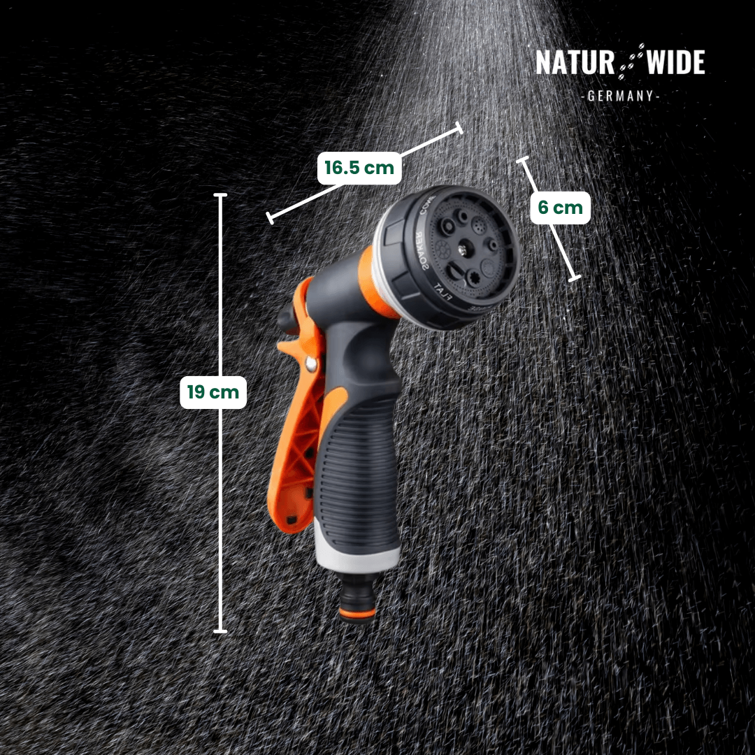 Garten-Handbrause 8-in-1 – Rutschfest & Vielseitig