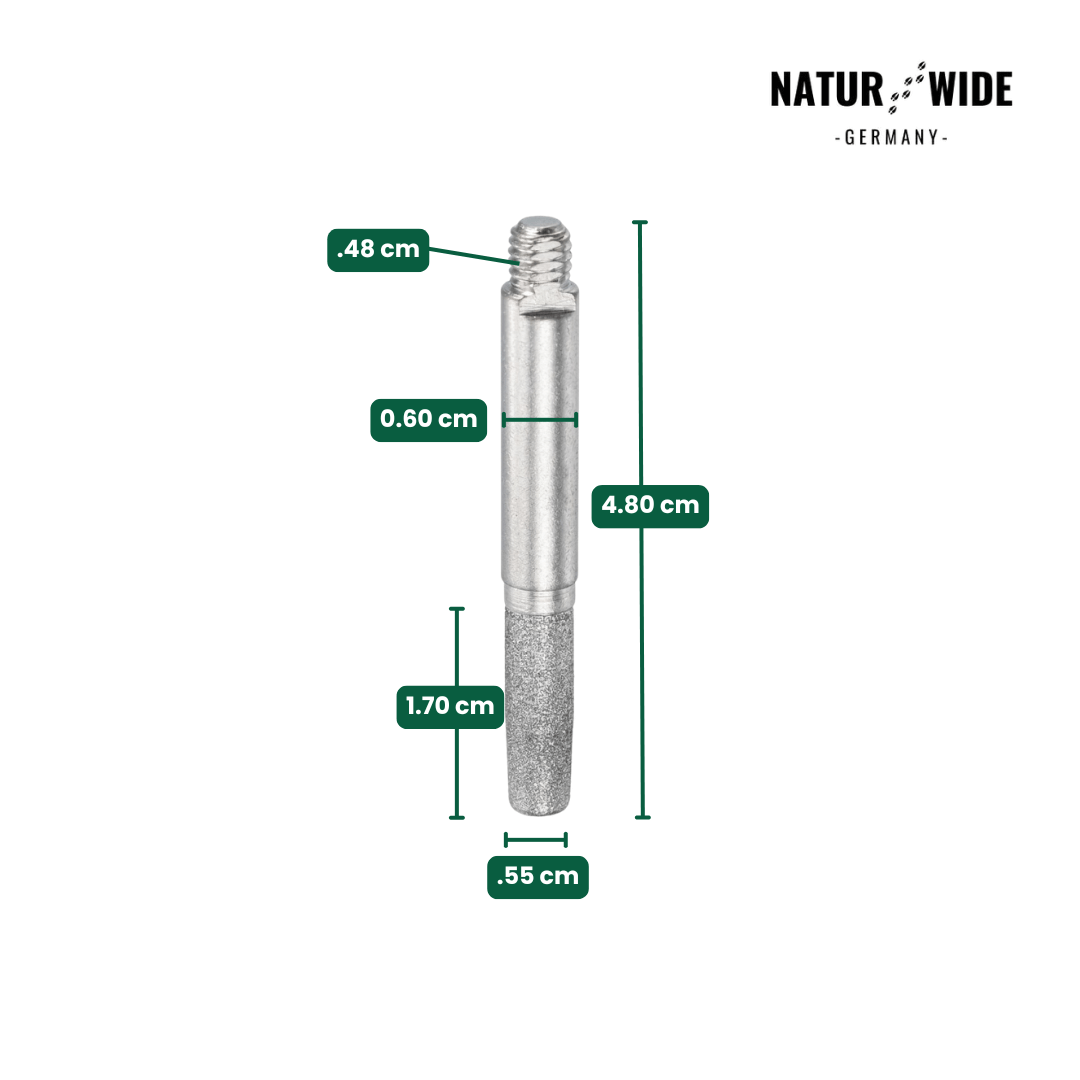 12er Set Ersatz-Schleifkopf für Manuelles Kettensägen-Schärfgerät