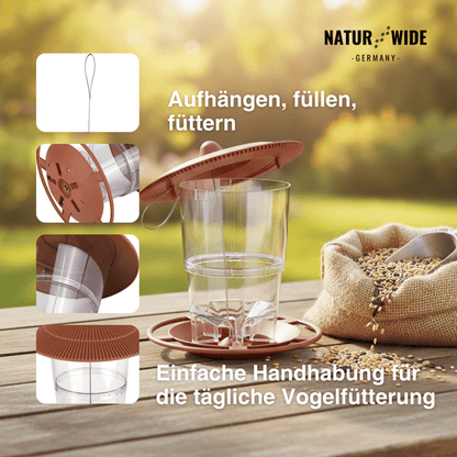 Vogelfutterhaus – Hängende Futterstation für Wildvögel