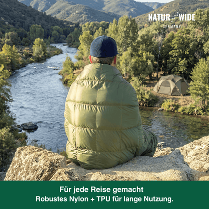 Ultraleichte Wasserdichte Campingdecke Poncho – Tragbare Steppdecke
