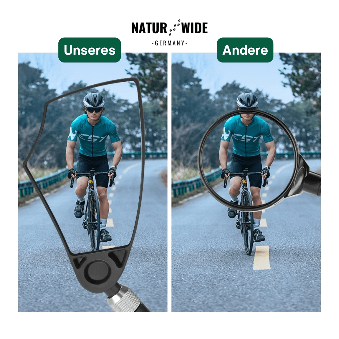 Blendfreier, um 360° verstellbarer Fahrrad-Rückspiegel