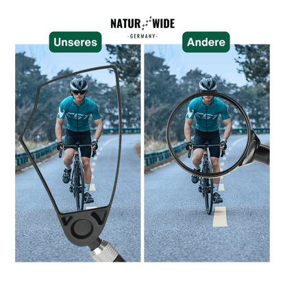 Blendfreier, um 360° verstellbarer Fahrrad-Rückspiegel