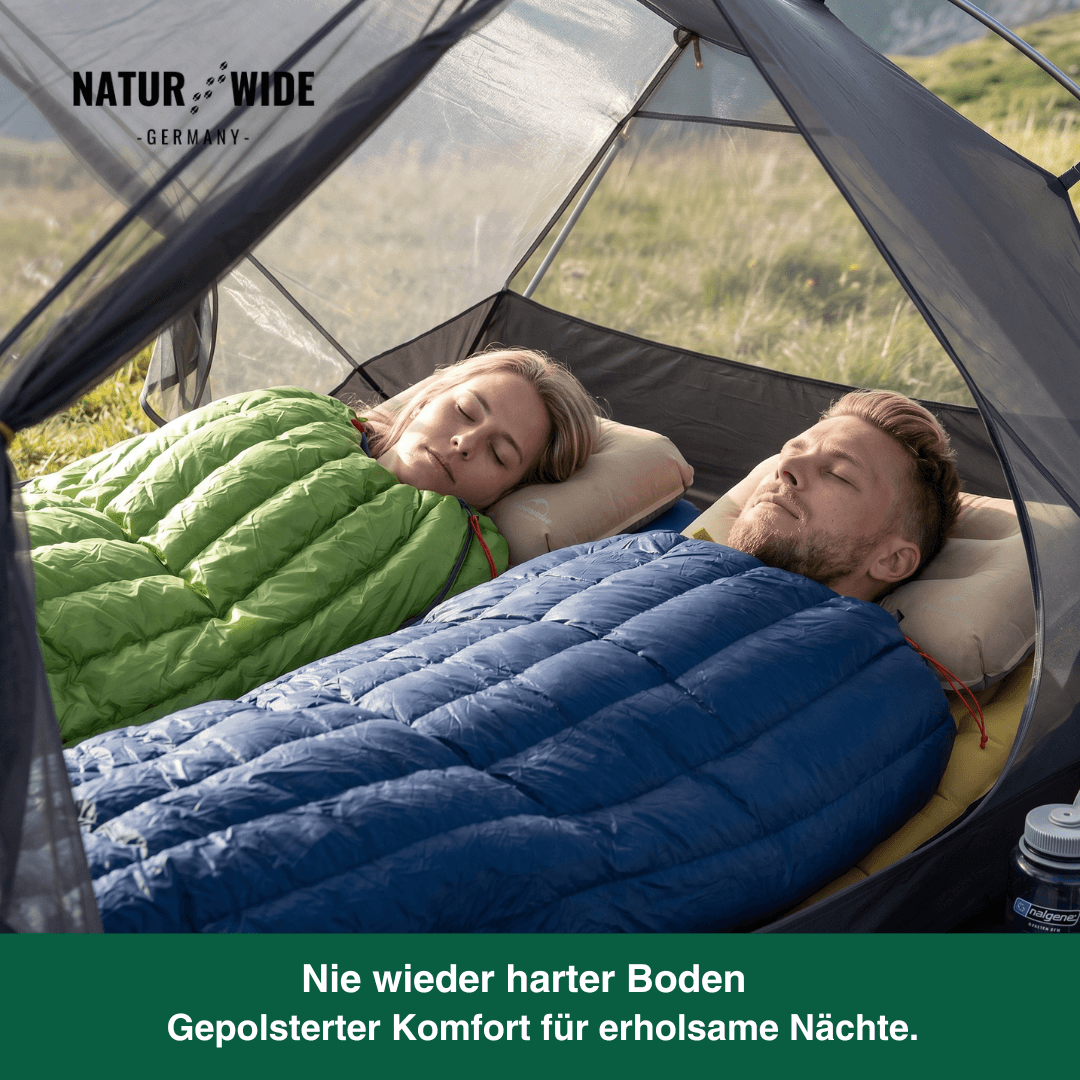90% Gänsedaunen Schlafsack – 3-Jahreszeiten Ultraleicht Envelope-Stil