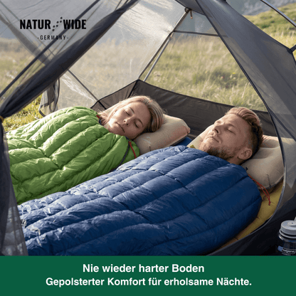 90% Gänsedaunen Schlafsack – 3-Jahreszeiten Ultraleicht Envelope-Stil