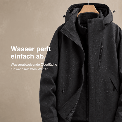 2-in-1 Ultraleichte Regenjacke & Fleecejacke für Frauen – Wind & wasserdicht