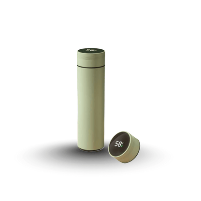 Naturwide Edelstahl Thermobecher 500ml mit Temperaturanzeige