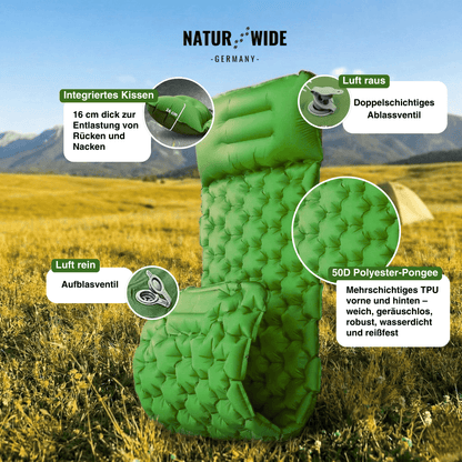Ultraleichte & kompakte Isomatte - perfekt für unterwegs & Abenteuer
