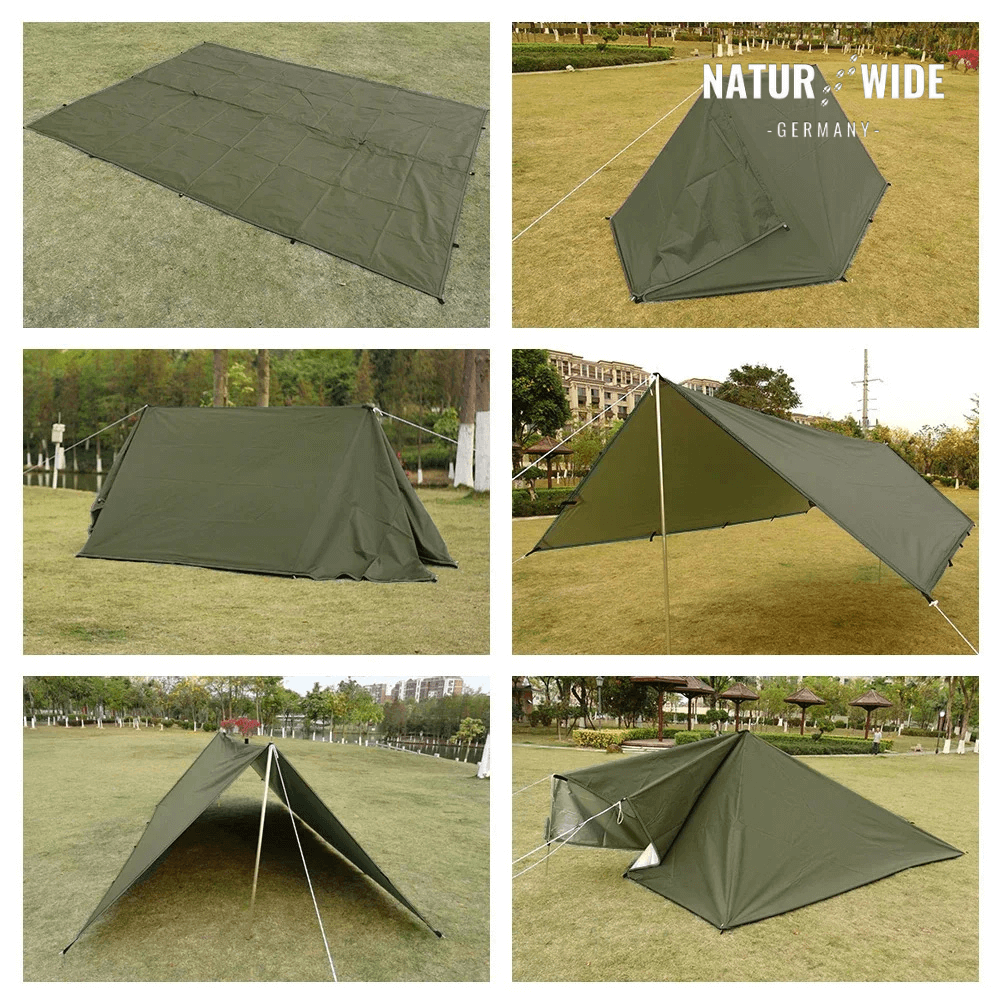 Vielseitiges Sonnen- & Regenschutz-Tarp