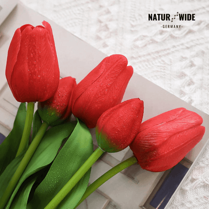 5er Bundle Künstliche Tulpen – Realistische Deko Blumen