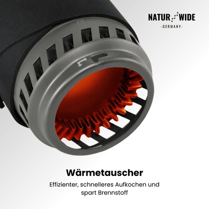 Tragbares 1400ml Camping-Kochsystem mit Gaskocher