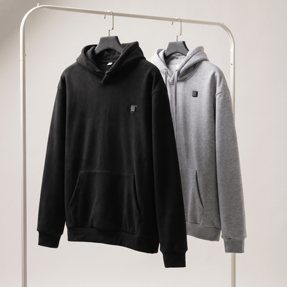 USB Beheizter Hoodie – Unisex Hoodie mit Reißverschluss
