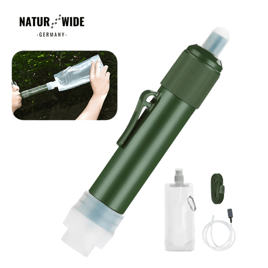 Kompakter Wasserfilter für Camping & Survival