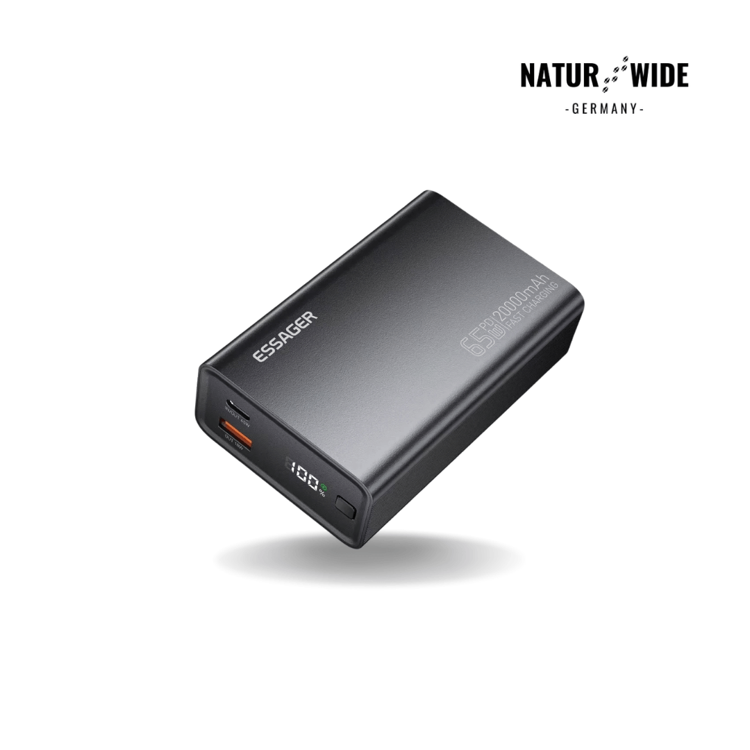 65W Schnelllade-Powerbank mit 20.000 mAh