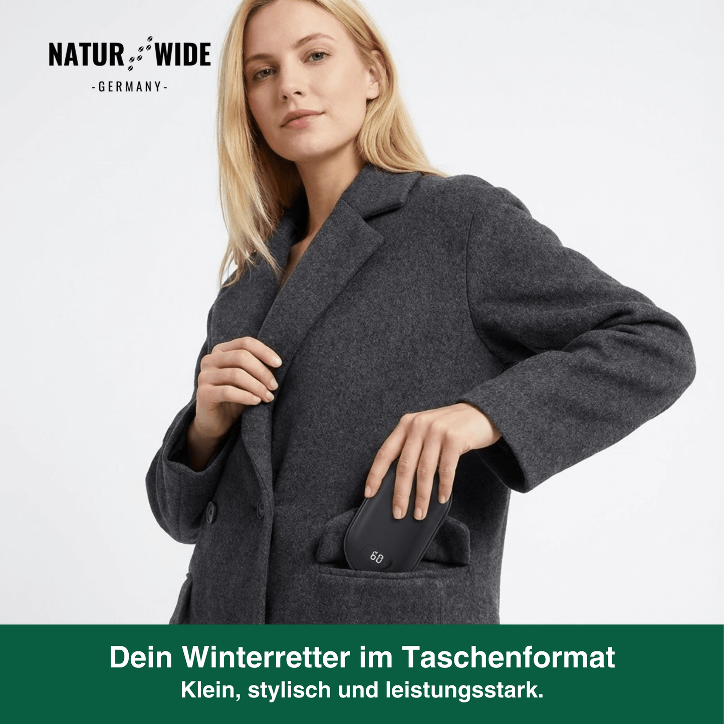 Doppel Heiz Handwärmer – wiederaufladbarer Taschenwärmer