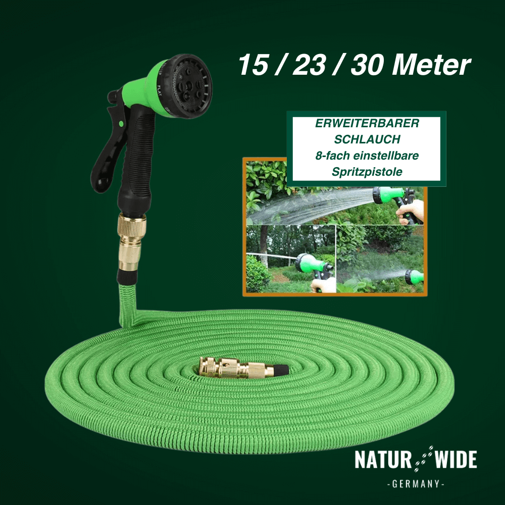 AquaFlex Pro – Der flexible Gartenschlauch mit 7 Sprühfunktionen