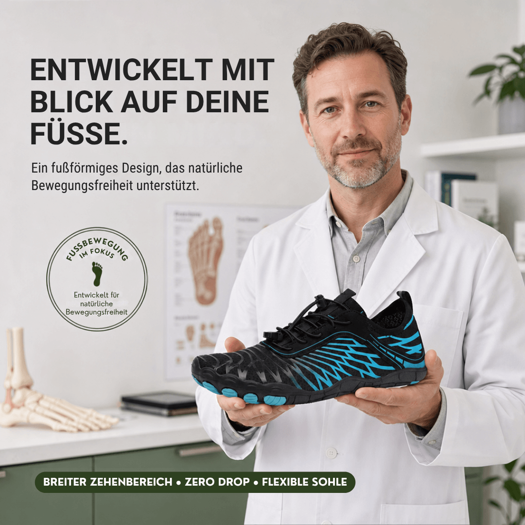 BareFlex – Barfußschuhe für gesundes Gehen, podologisch geprüft (Unisex)
