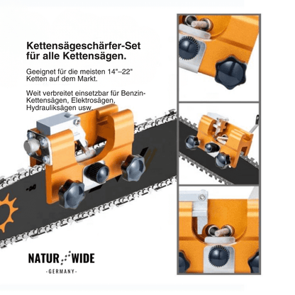 Manuelles Kettensägen-Schärfgerät – Präzises Kurbel-Werkzeug
