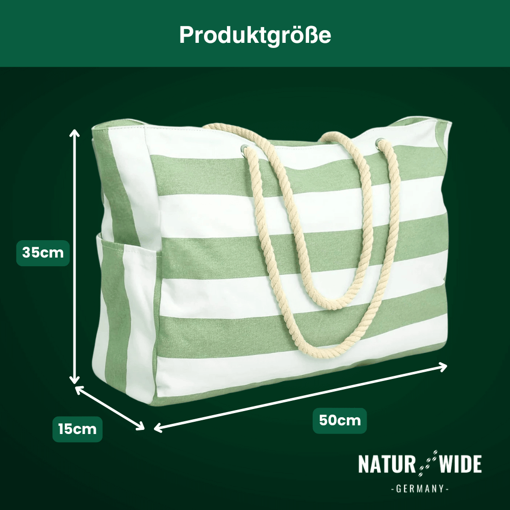 Strandtasche mit Reißverschluss