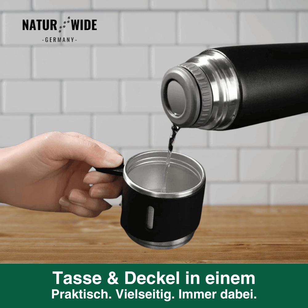 Vakuumisolierte Edelstahl - Thermosflasche