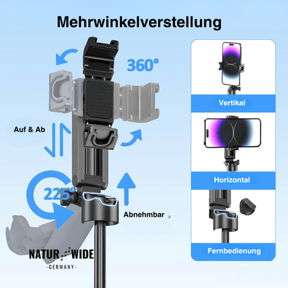 3-in-1 Mini-Stativ Selfie-Stick mit Bluetooth-Fernbedienung