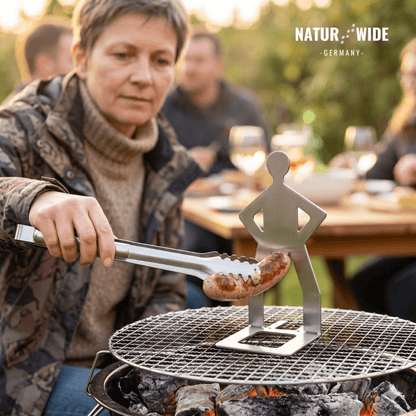 Edelstahl Wursthalter BBQ Grillständer