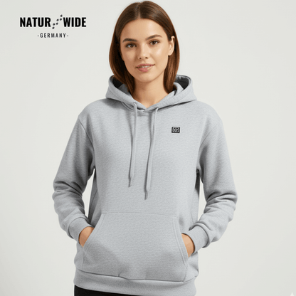 USB Beheizter Hoodie – Unisex Baumwoll-Hoodie mit Reißverschluss