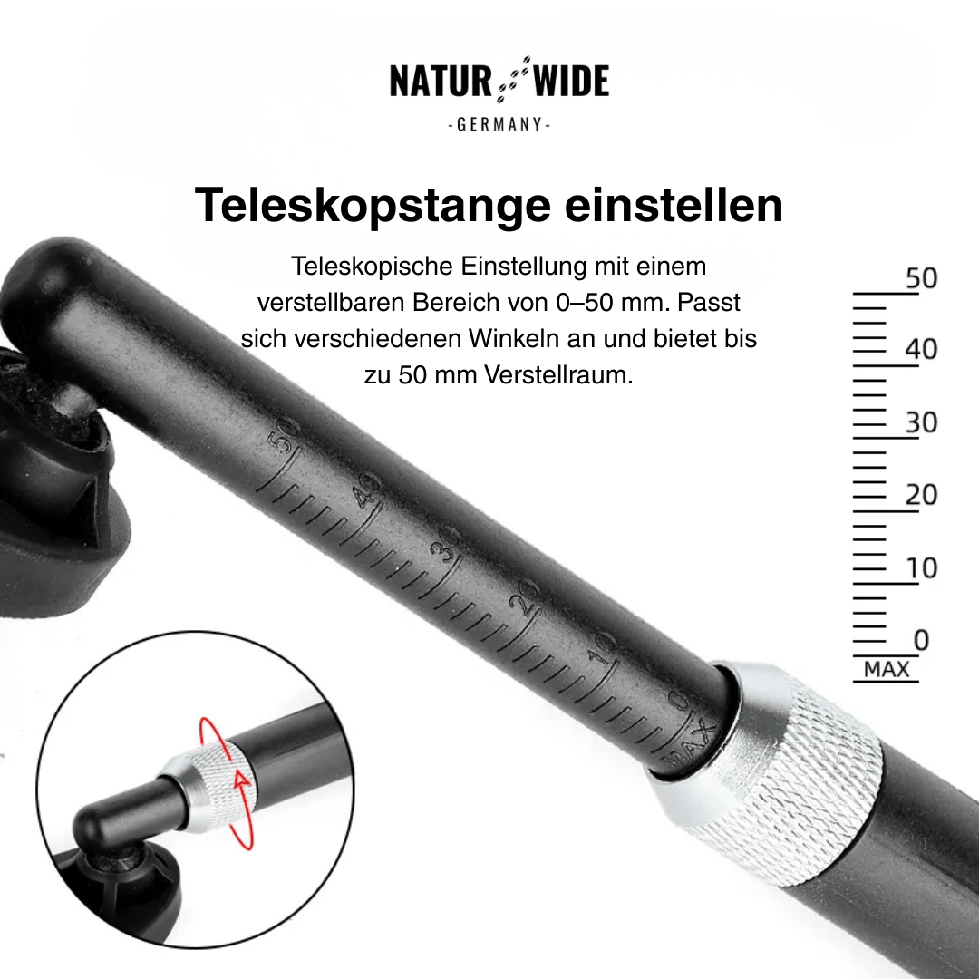Blendfreier, um 360° verstellbarer Fahrrad-Rückspiegel