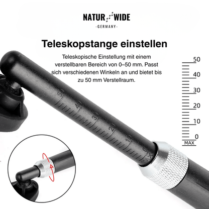 Blendfreier, um 360° verstellbarer Fahrrad-Rückspiegel