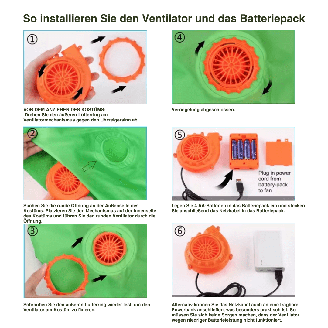 Aufblasbares Alien Kostüm – Lustiger "Trage-Effekt" (Erw./Kind)