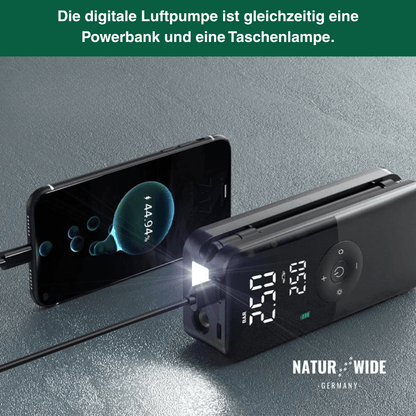 Kabelloser Reifenkompressor – Tragbarer Digitaler Luftkompressor & Powerbank