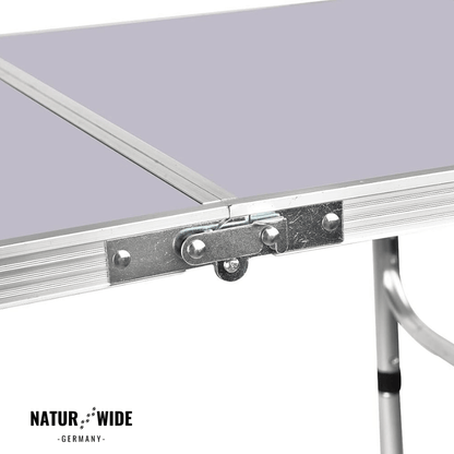 Klappbarer Campingtisch Höhenverstellbar – Alu Koffertisch