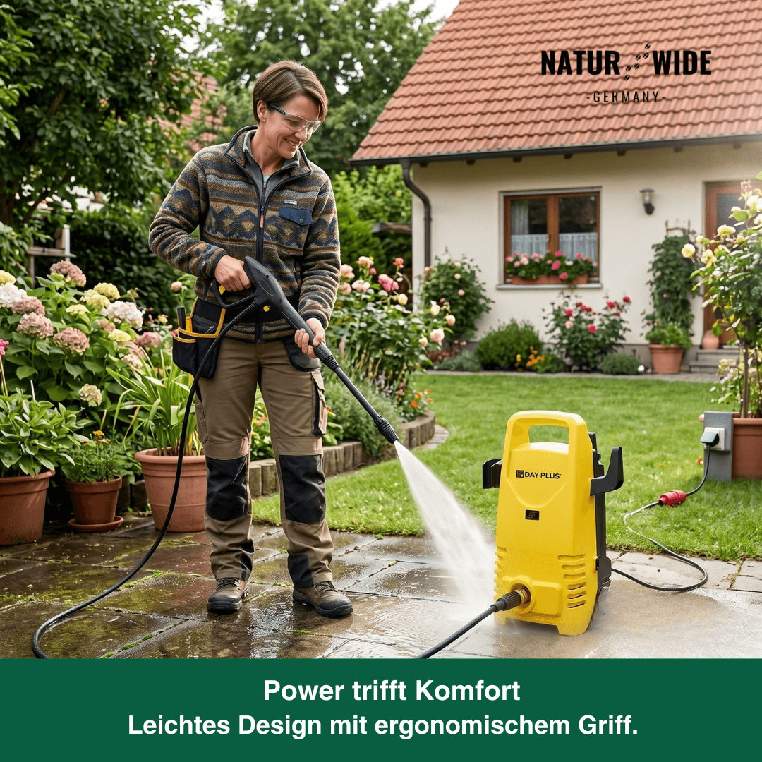 900W Elektrischer Hochdruckreiniger – 7m Schlauch, Einstellbare Düse