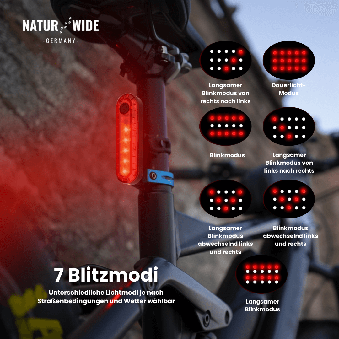 Fahrradlicht Set Front + Rücklicht