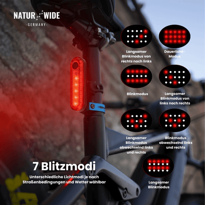 Fahrradlicht Set Front + Rücklicht