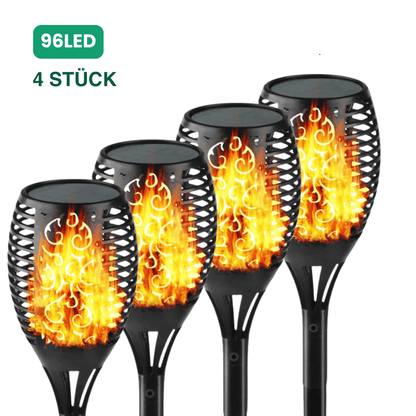 LED Solar Gartenfackel – wasserdicht & dekorativ